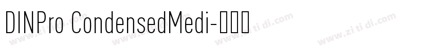 DINPro CondensedMedi字体转换